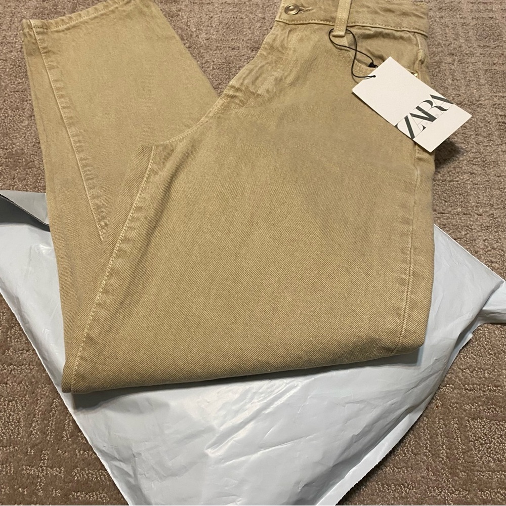 NWT {Zara} Mom Fit High Rise Jeans ~ Size US 0 - Picture 16 of 16